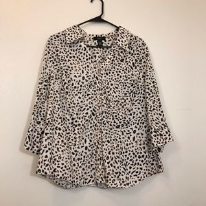 Alfani leopard print top